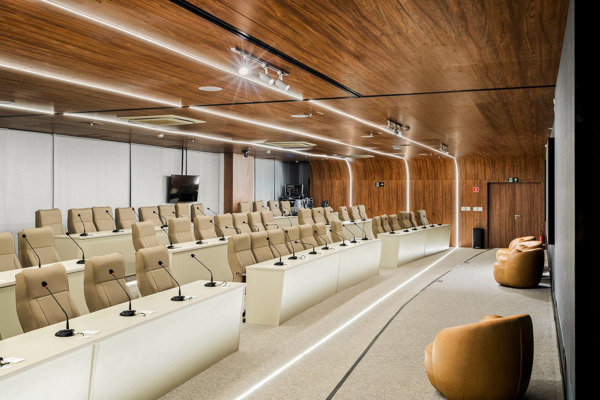 Ambiente do auditório onde ocorrerá a parte teórica do curso